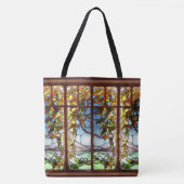 アールヌーボーステンドグラス《植物》スイレングルズトート トートバッグ (正面)