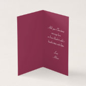 アールヌーボースノークイーンメリークリスマスカード (内部)