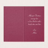 アールヌーボースノークイーンメリークリスマスカード (内部フラット)