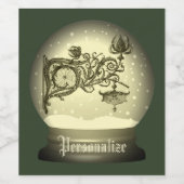 アールヌーボースノーグローブワインラベル ワインラベル (シングルラベル)