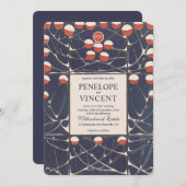 アールヌーボースノードロップズエレガンス 招待状 (正面/裏面)