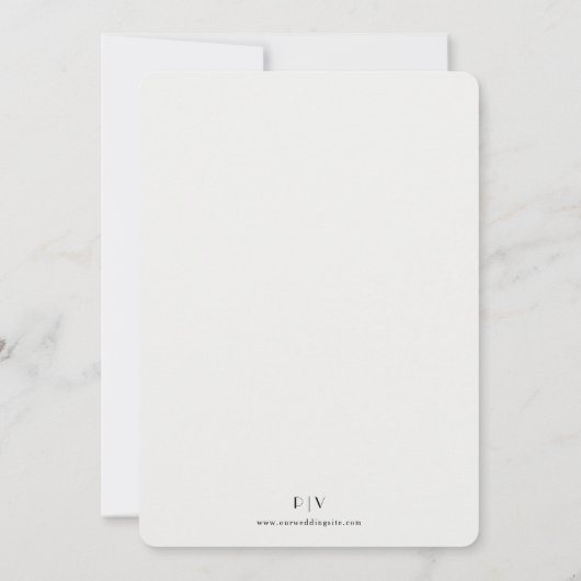 アールヌーボーセイル遠くに結婚式招待状 招待状 (裏面)