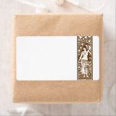 アールヌーボーセピア女の子（urn付き） ラベル (インサイチュ)