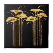 アールヌーボーセラミックタイル。(スタイル3) タイル (正面)