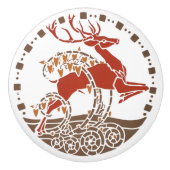 アールヌーボーセラミックノブ:スタン&フローラデザイン セラミックノブ (正面)