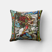 アールヌーボーセントジョージのドラゴンのヴィンテージの馬 クッション (裏面)