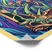 アールヌーボータロットカードザヘルミット ポスター (角)