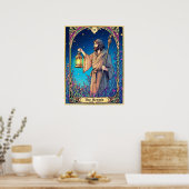 アールヌーボータロットカードザヘルミット ポスター (キッチン)