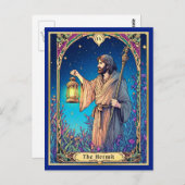 アールヌーボータロットカードザヘルミット ポストカード (正面/裏面)