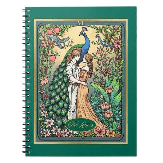 アールヌーボータロットカードザラバーズ ノートブック (正面)