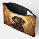 アールヌーボーダックスシャンドメイクアップバッグ アクセサリーポーチ (見開き)