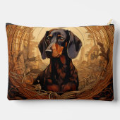 アールヌーボーダックスシャンドメイクアップバッグ アクセサリーポーチ (裏面)