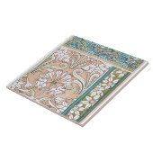 アールヌーボーダフォディルヴェルヌイ繊維フローラアート タイル (側面)