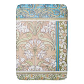 アールヌーボーダフォディルヴェルヌイ繊維フローラアート バスマット (正面縦)