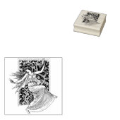 アールヌーボーダンサーゴムスタンプ ラバースタンプ (押印)