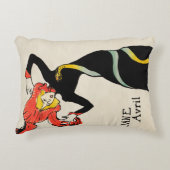 アールヌーボーダンサーJane Avril by Toulouse Laurec アクセントクッション (正面)