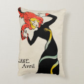 アールヌーボーダンサーJane Avril by Toulouse Laurec アクセントクッション (裏面(縦))