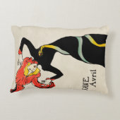 アールヌーボーダンサーJane Avril by Toulouse Laurec アクセントクッション (裏面)