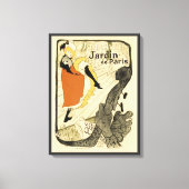 アールヌーボーダンサーJane Avril by Toulouse Laurec キャンバスプリント (正面)