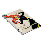 アールヌーボーダンサーJane Avril by Toulouse Laurec ノートブック (右側)