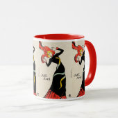 アールヌーボーダンサーJane Avril by Toulouse Laurec マグカップ (正面右)