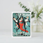 アールヌーボーダンスイメージバイジュールシェレ ポストカード (スタンド正面)