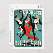 アールヌーボーダンスイメージバイジュールシェレ ポストカード (正面/裏面)