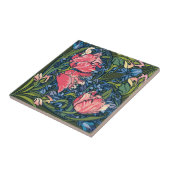 アールヌーボーチューリップガーデンカラフル タイル (側面)