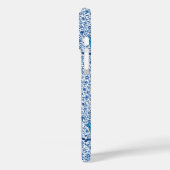 アールヌーボーチューリップダマスクコバルトブルー Case-Mate iPhoneケース (裏面 / 左)