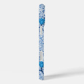 アールヌーボーチューリップダマスクコバルトブルー Case-Mate iPhoneケース (裏面 / 右)