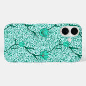 アールヌーボーチューリップダマスクターコイズ Case-Mate iPhoneケース (裏面 (横))