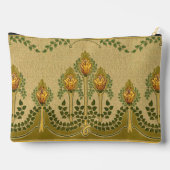 アールヌーボーチューリップフラワーピラミッド形メイクアップ アクセサリーポーチ (裏面)