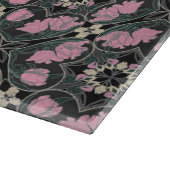 アールヌーボーチューリップヴィンテージガラス切断板 カッティングボード (角)