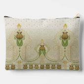 アールヌーボーチューリップ交代繊細な渦巻き アクセサリーポーチ (裏面)