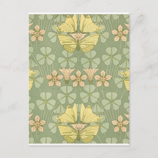 アールヌーボーチョウ ポストカード (正面)