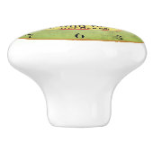 アールヌーボーチョコレート広告時計 セラミックノブ (側面)