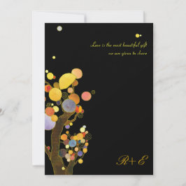 アールヌーボーツリーズカントリーウェディング 招待状