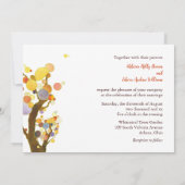 アールヌーボーツリーズカントリーウェディング 招待状 (裏面)