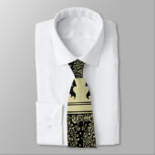 アールヌーボーツリーベアズレーパターン ネクタイ (タイ)