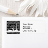 アールヌーボーツリーベアズレーパターン ラベル (インサイチュ)