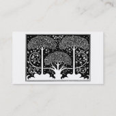 アールヌーボーツリーベアズレーパターン 名刺 (裏面)