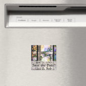 アールヌーボーティファニーのステンドグラスの花フローラ マグネット (インサイチュ (食洗機))