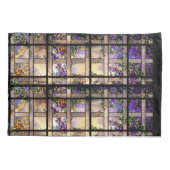 アールヌーボーティファニーステインガラスフローラピローケース 枕カバー (裏面)