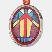 アールヌーボーティワズルーンの勝利 メタルオーナメント (左)