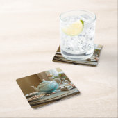 アールヌーボーティーポットコースターセット スクエアペーパーコースター (インサイチュ)