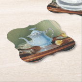 アールヌーボーティーポットコースターセット ペーパーコースター (アングル)