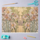 アールヌーボーデイジーとタンポポ3 薄葉紙 (クラフト)