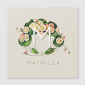 アールヌーボーデイジーリースモノグラムをパーソナライズ (正面)