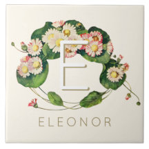 アールヌーボーデイジーリースモノグラムをパーソナライズ