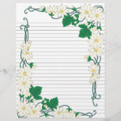 アールヌーボーデイジー縁ど並びレシピページ (裏面)